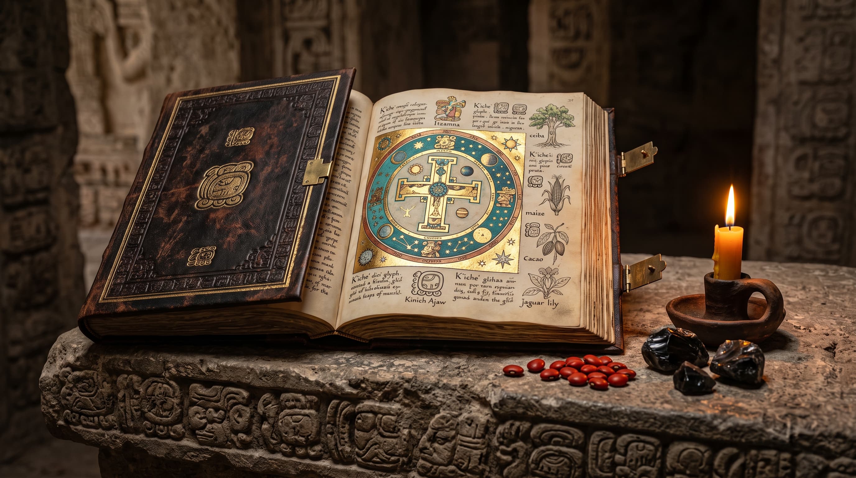 Mayan Destiny Chart 15-page illustrated handbook on sacred altar