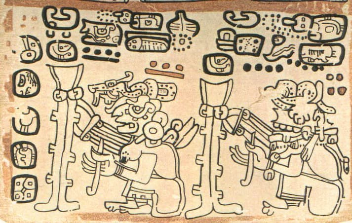 Ancient codex showing weavers working - your day sign is the way the Universe weaves you into your sacred destiny.